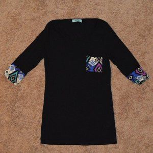 Tribal Pattern Half Sleeve Shirt